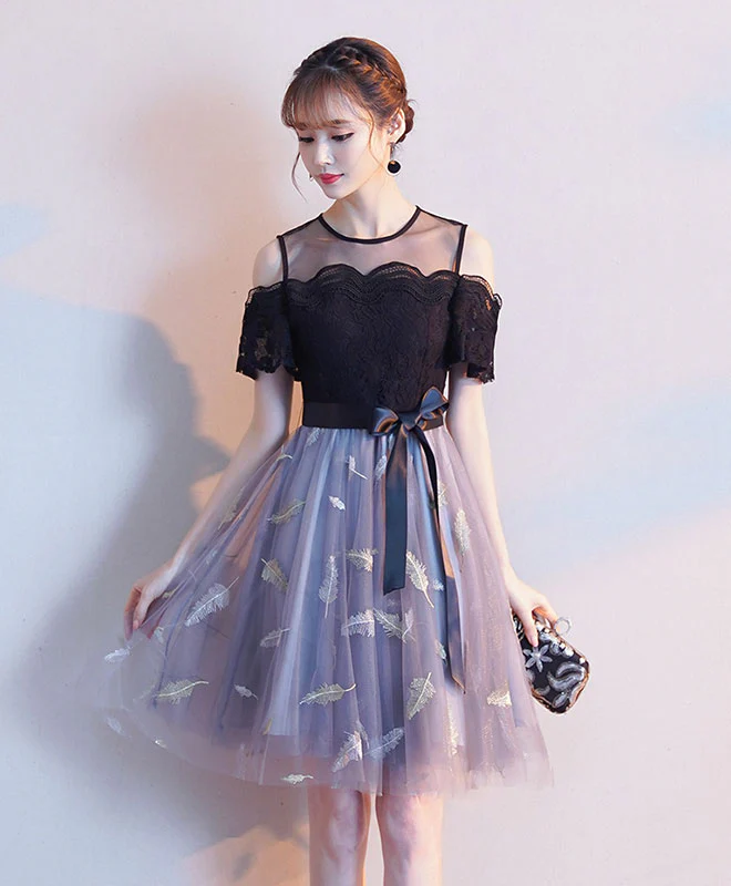 Cute Tulle Lace Short Prom Dress. Tulle Homecoming Dress - Deanwangkt