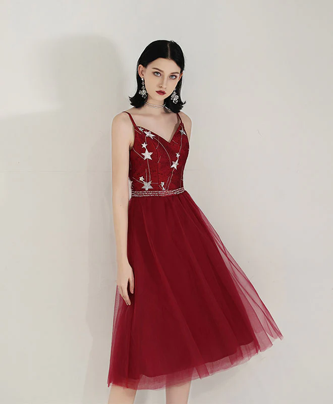 Simple Sweetheart Tulle Prom Dress, Tulle Homecoming Dress - Deanwangkt