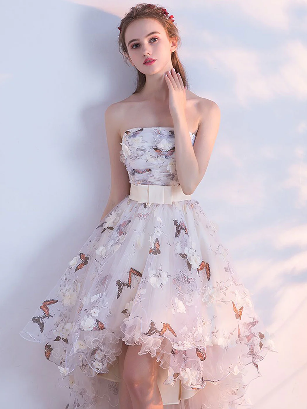 Unique Tulle Lace Short Prom Dress, Tulle Homecoming Dress - Deanwangkt