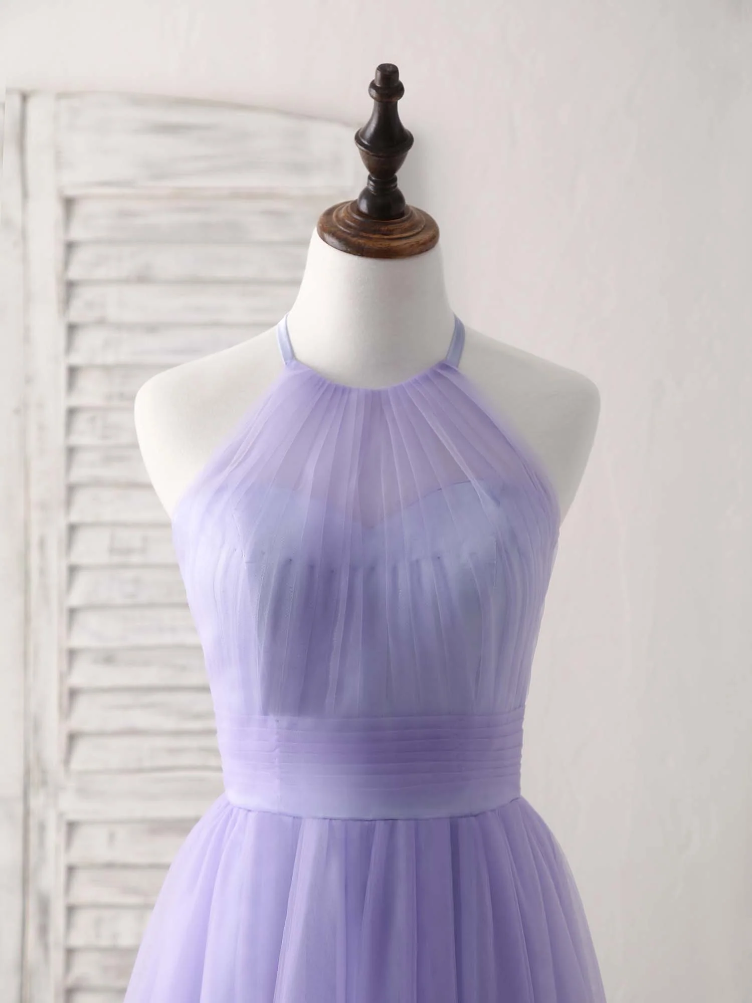 Purple Tulle Short Prom Dress, Simple Purple Homecoming Dress - Deanwangkt