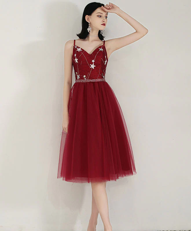 Simple Sweetheart Tulle Prom Dress, Tulle Homecoming Dress - Deanwangkt