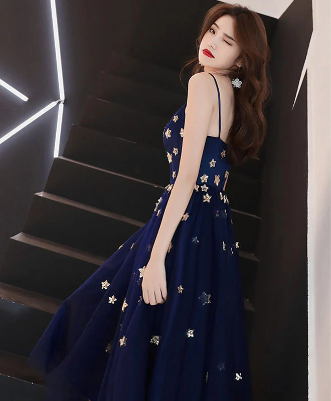Blue Tulle Short Prom Dress Blue Tulle Homecoming Dress - Deanwangkt