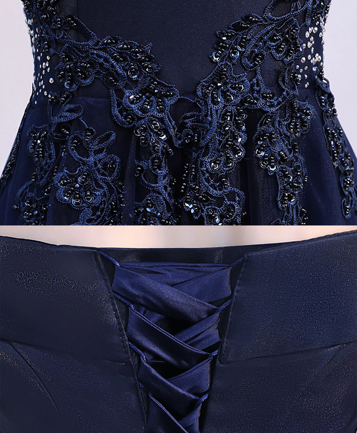 Dark Blue Off Shoulder Long Prom Dress, Blue Evening Dress - Deanwangkt