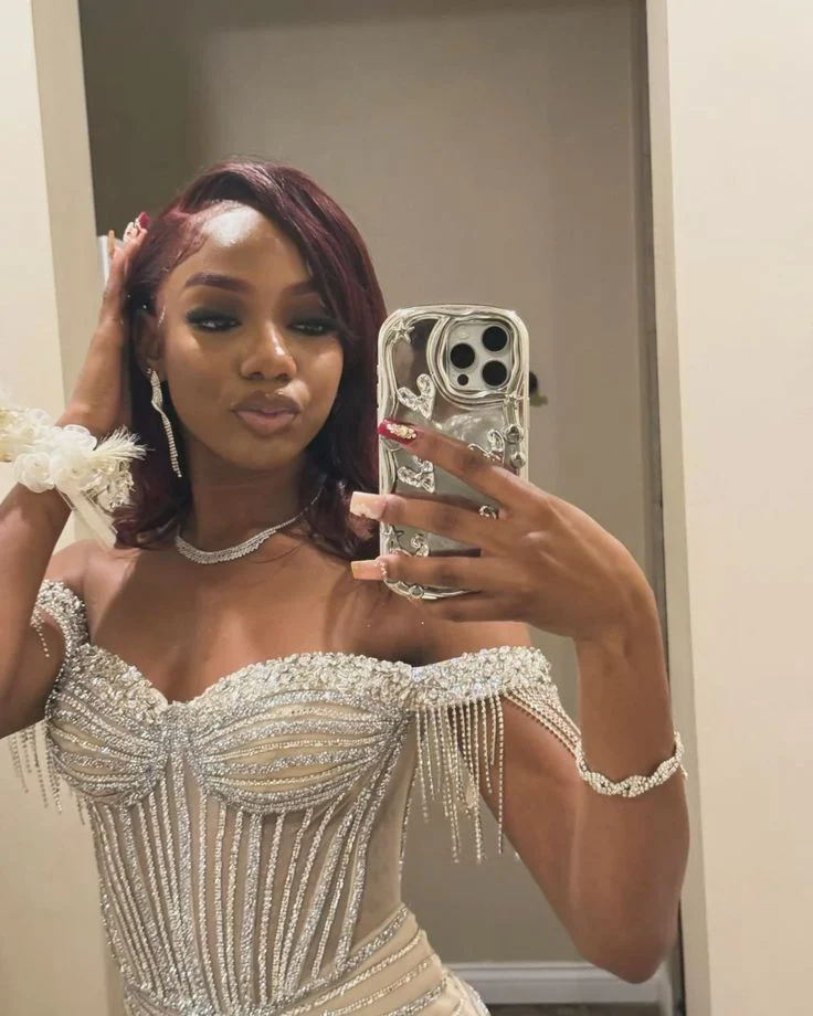 Sparkly Mermaid Off The Shoulder Champagne Sequin Long Slit Evening Party Gowns Evening Dress Special Formal Dresses Prom Dress DH2321 - Deanwangkt