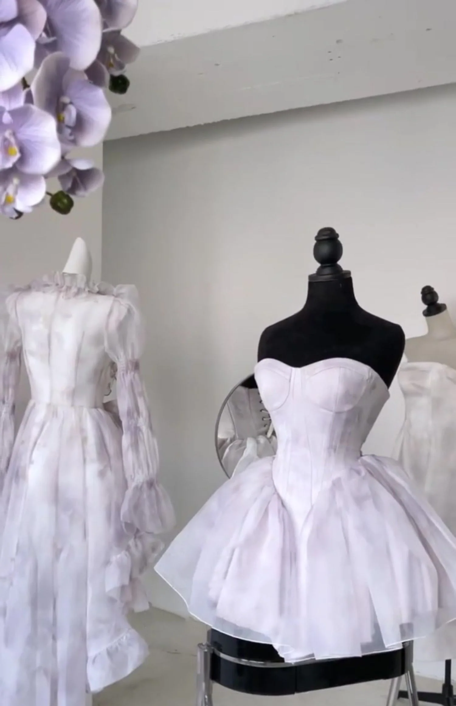 Pretty Ball Gown Short Lilac Tulle Homecoming Dress Summer Hoco Dresses Cocktail Dress For Senior Teens DP1791 - Deanwangkt