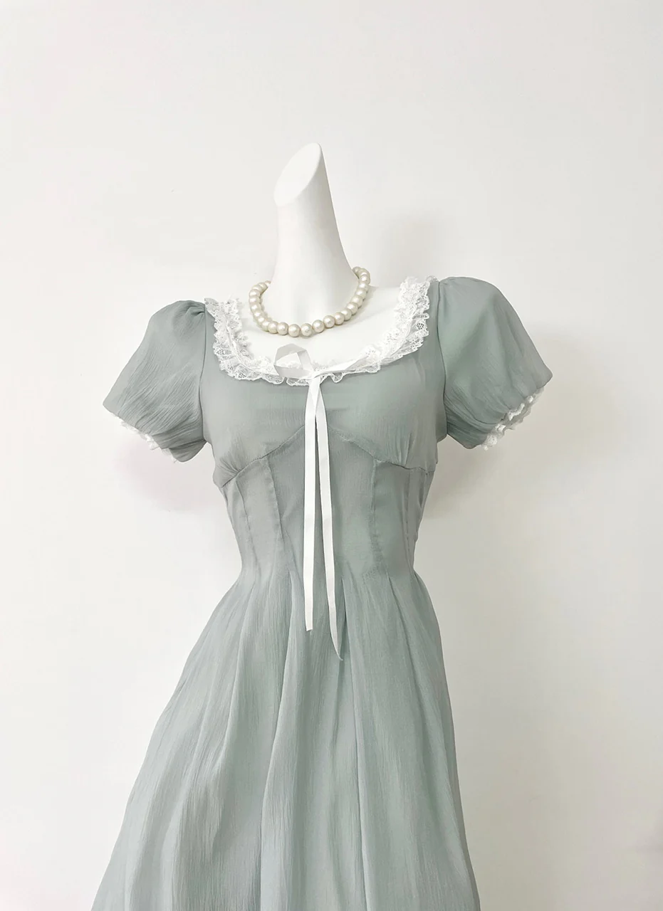 Sexy A line Square Summer Dress Holiday Party Outfits For Women DP0023 - Deanwangkt