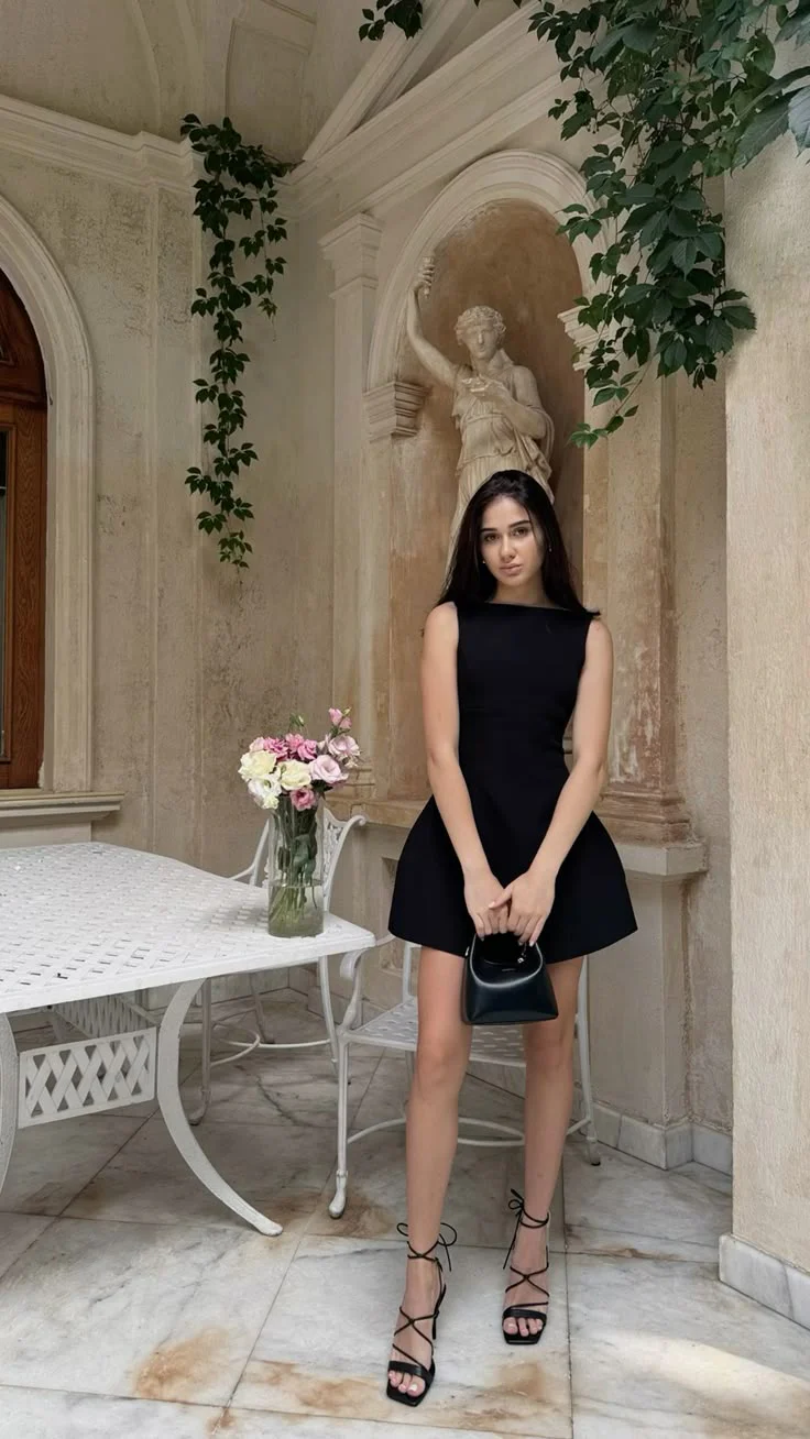 Sexy A line Scoop Black Satin Short Little Black Dress Homecoming Dresses Summer Hoco Dresses Cocktail Dress Birthday Outfits W100 - Deanwangkt