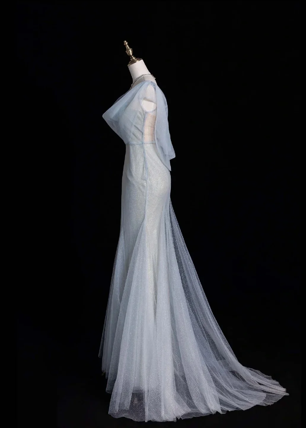 Glitter Sweetheart Mermaid Long Prom Dresses Silver Evening Dresses DP3338 - Deanwangkt