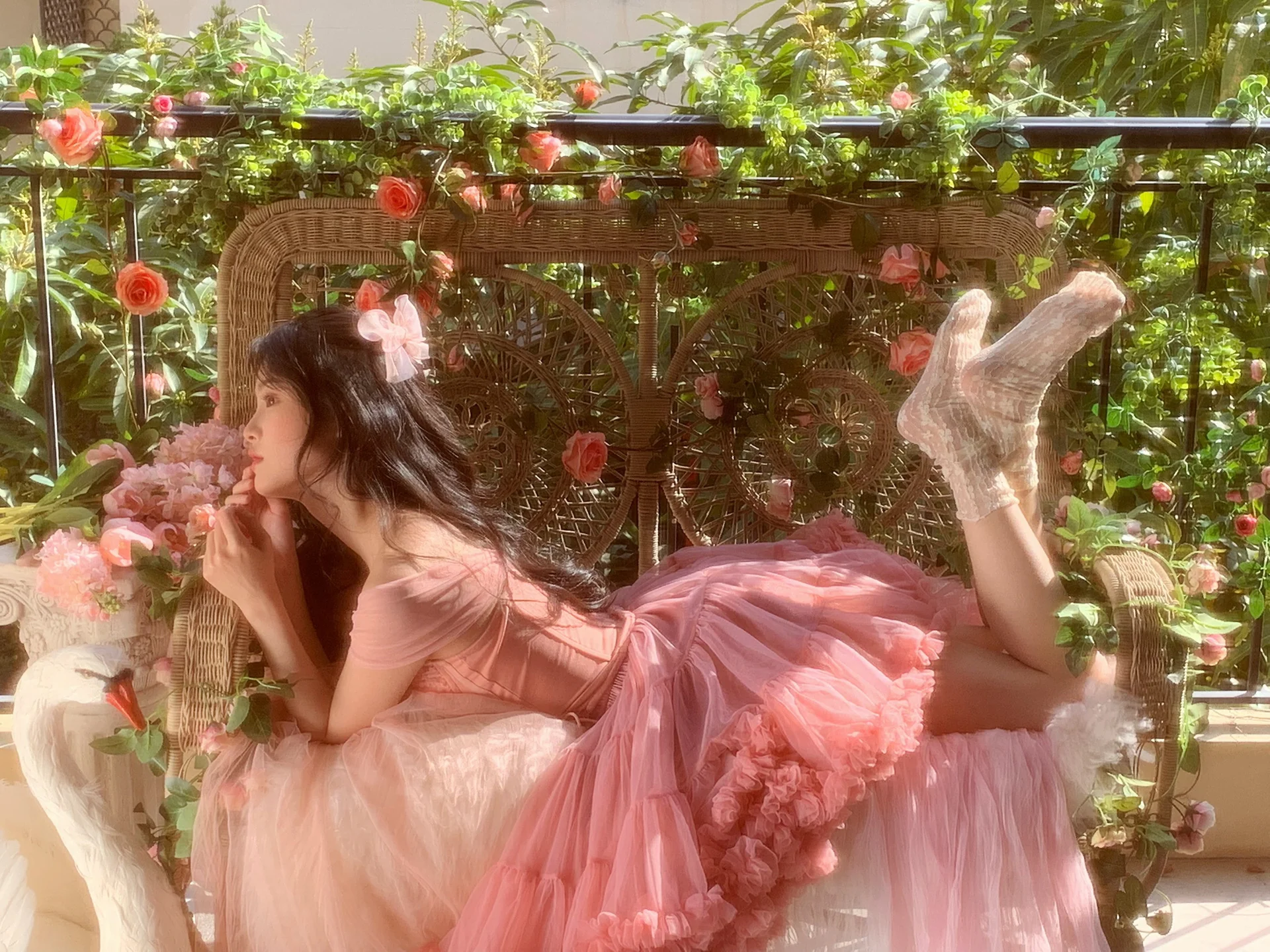 Cute Ball Gown Off The Shoulder Pink Lace Short Homecoming Dress Summer Pink Hoco Dresses Cocktail Dress For Senior Teens DP1788 - Deanwangkt