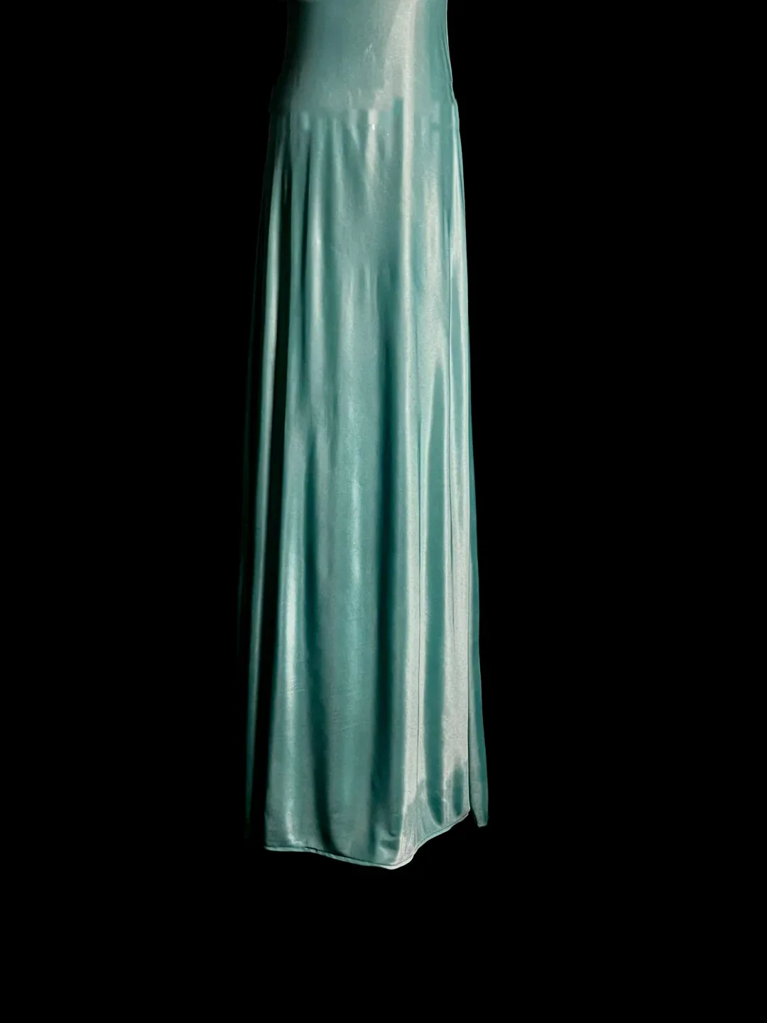 Elegant Glamour Mermaid Spaghetti Straps Blue Satin Long Prom Dresses Party Dress Evening Dress DP927 - Deanwangkt