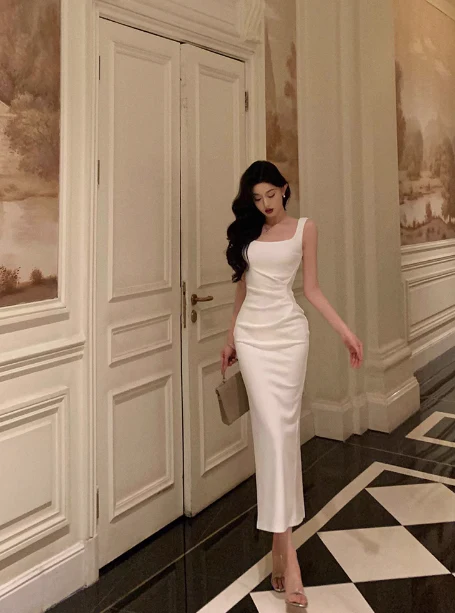 Pretty Sheath Square Neckline White 21st Birthday Dress Party Outfits Birthday Outfits For Women DP0179 - Deanwangkt