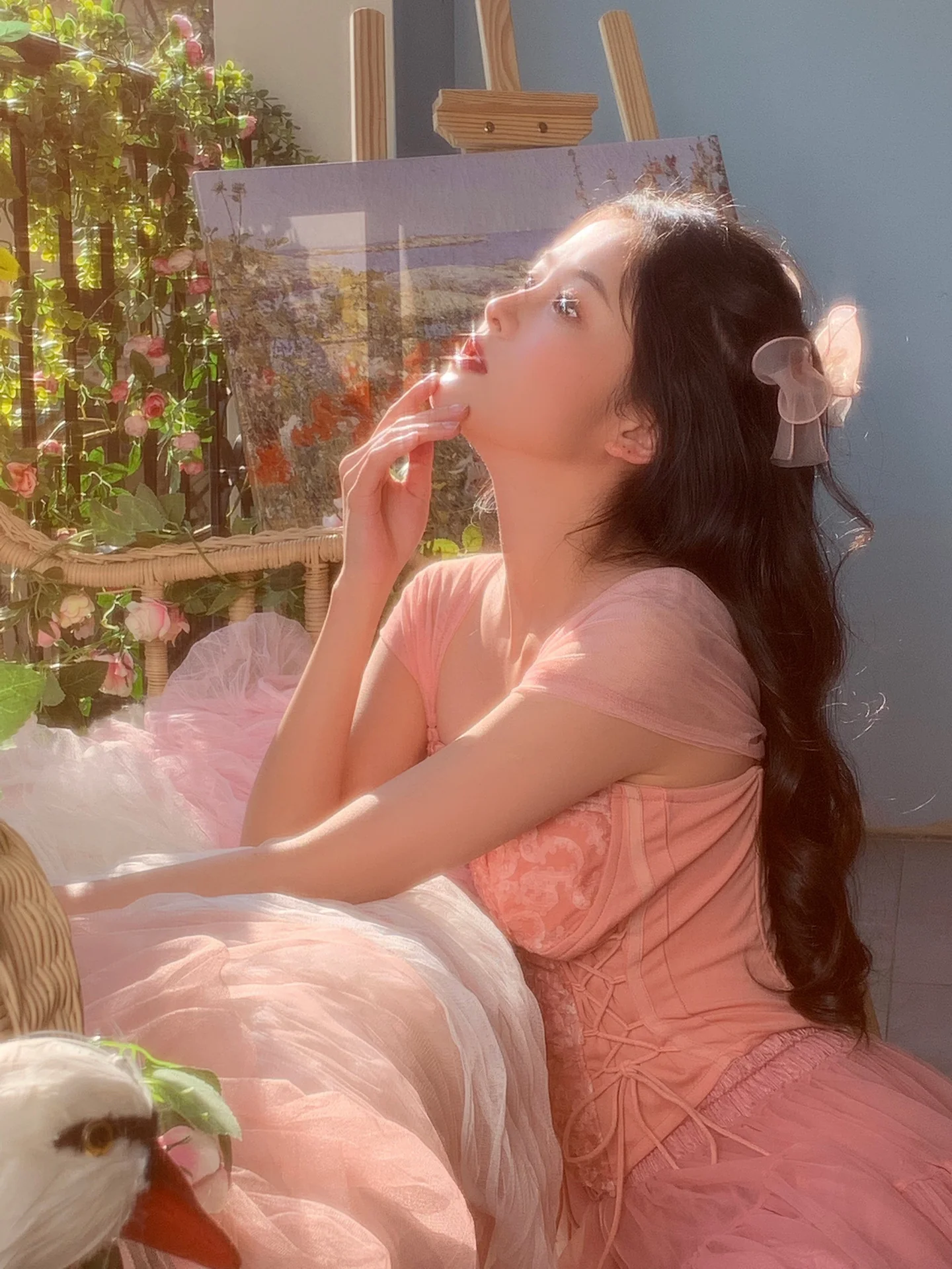 Cute Ball Gown Off The Shoulder Pink Lace Short Homecoming Dress Summer Pink Hoco Dresses Cocktail Dress For Senior Teens DP1788 - Deanwangkt