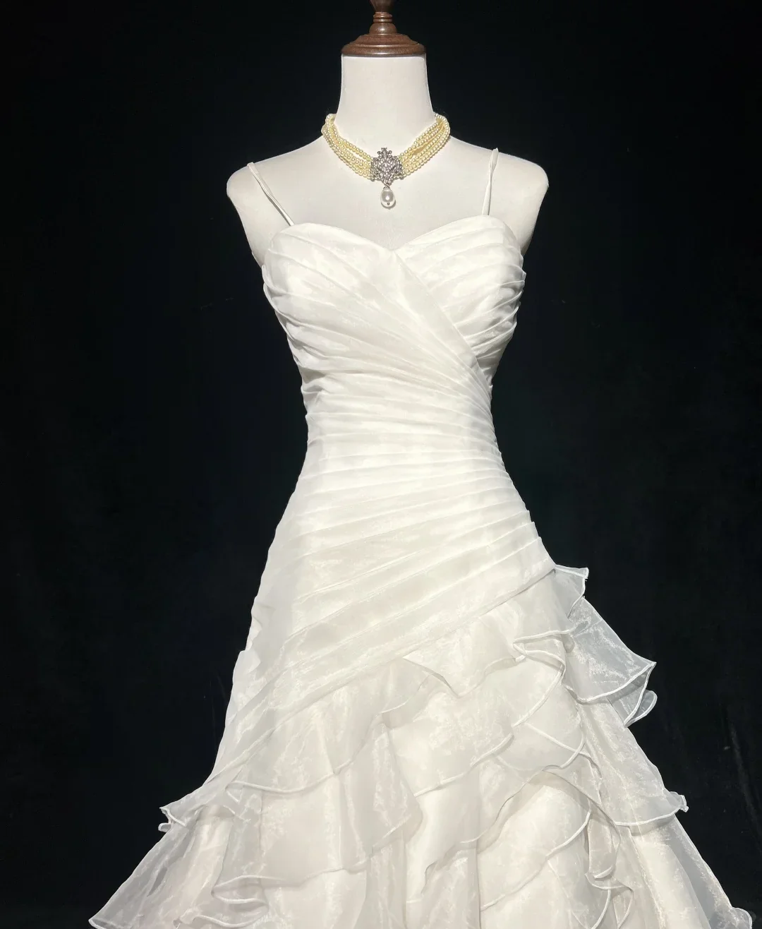 Retro Wedding Dress 1950s 1940s Ball Gown Spaghetti Straps White Long Wedding Dresses Bridal Gowns Brides Gown DH555 - Deanwangkt