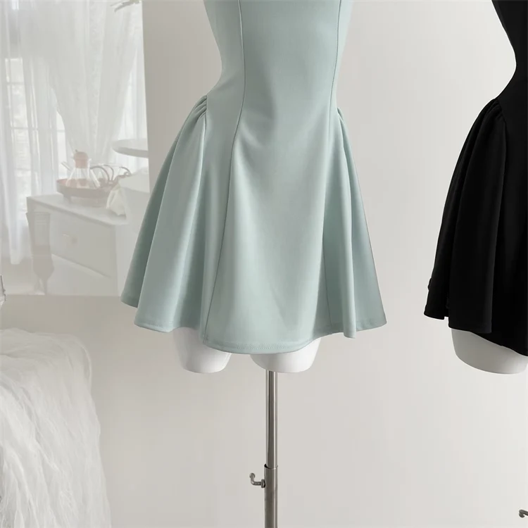 Sweet and niche summer temperament high waist design dress DP0005 - Deanwangkt