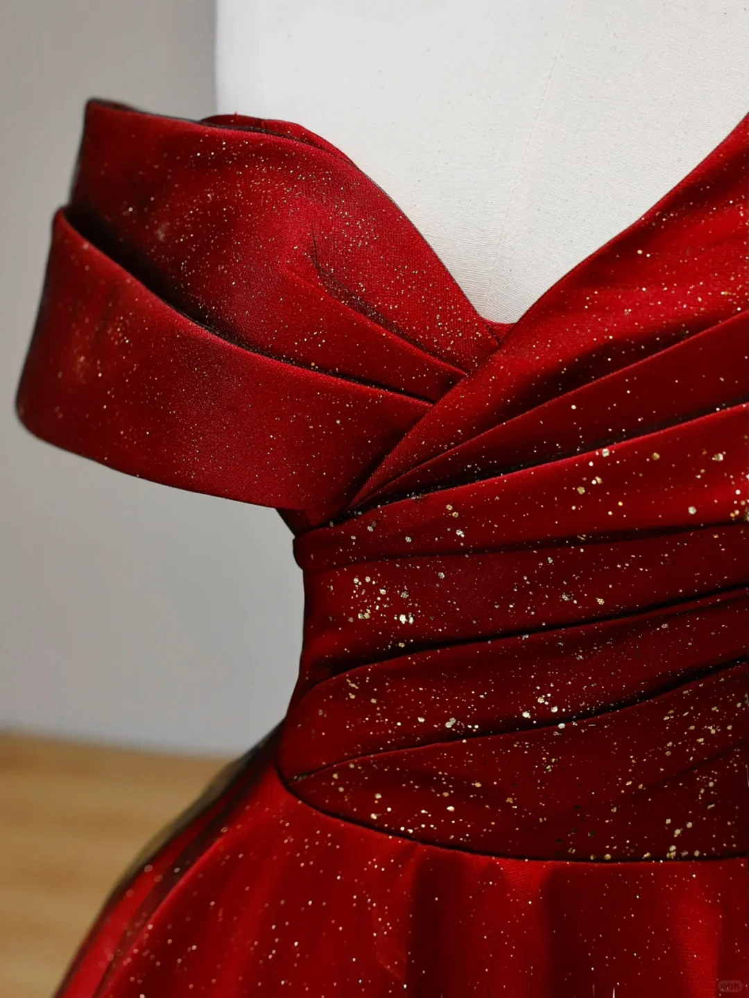 Elegant Glamour Ball Gown Off The Shoulder Red Prom Dress Party Dress Long Evening Dresses DP1537 - Deanwangkt