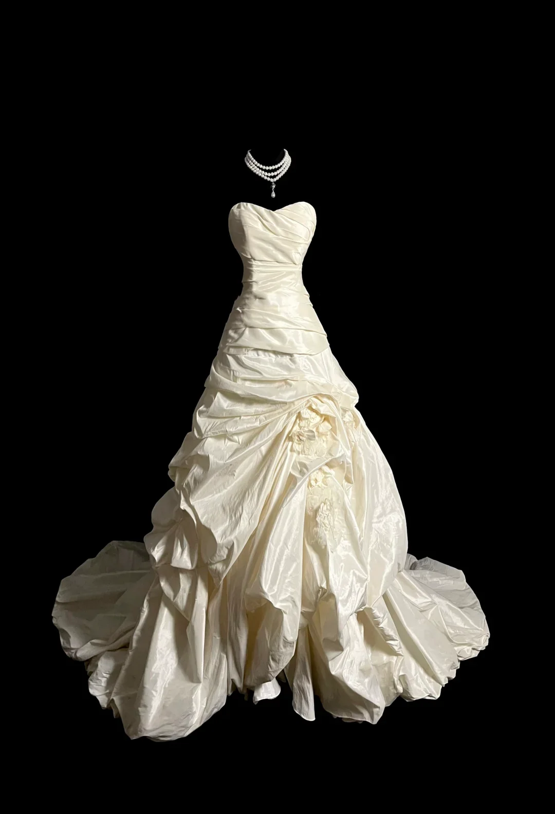 Vintage Bridal Gown Ball Gown Sweetheart Ivory Long Wedding Dresses Minimalist Bridal Gowns DP922 - Deanwangkt