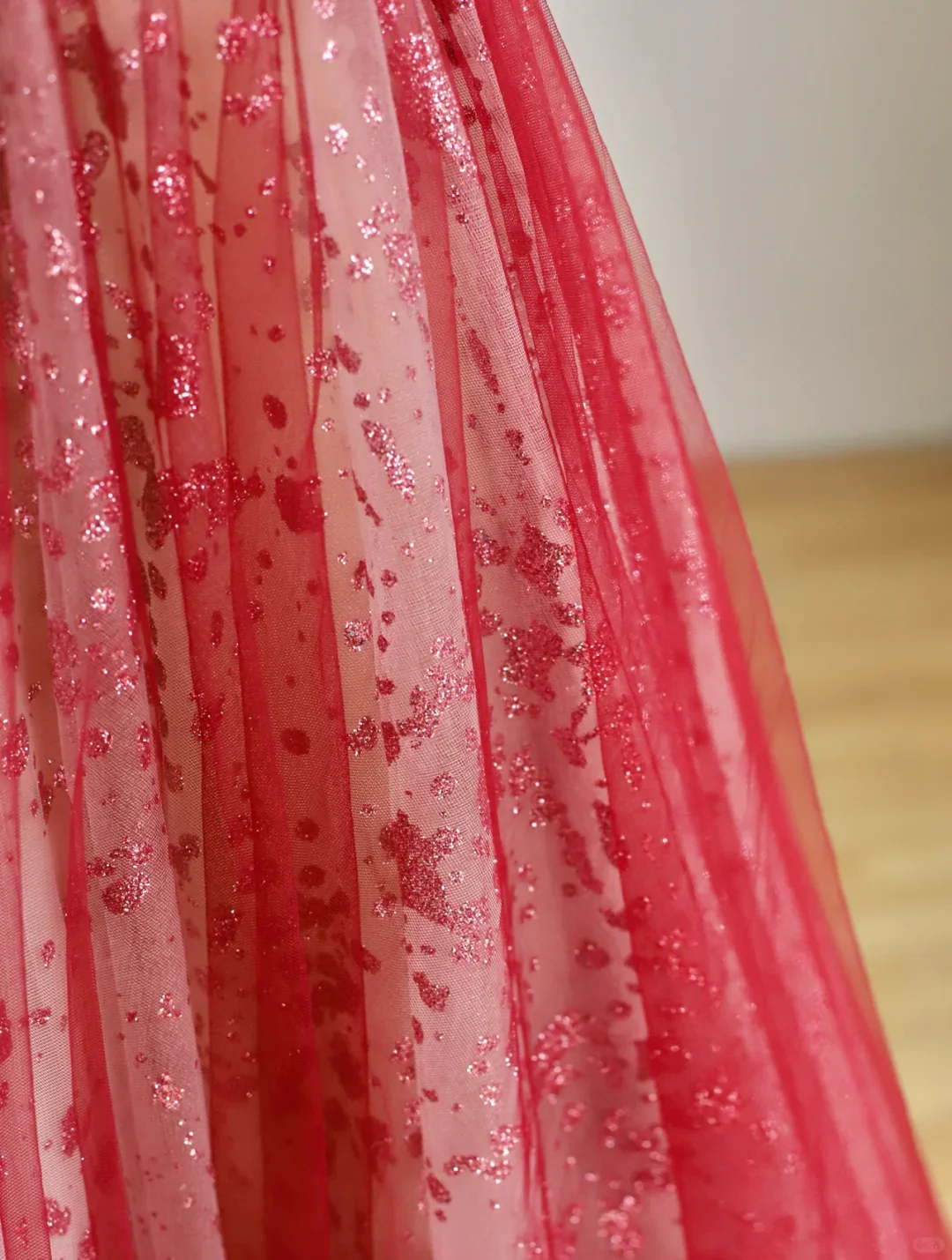 Elegant Glamour Ball Gown Sweetheart Short Sleeves Tulle Red Prom Dress Party Dress Evening Dresses DP1504 - Deanwangkt