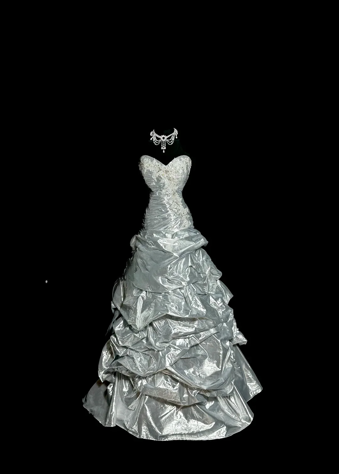 Elegant Ball Gown Sweetheart Silver Satin Long Prom Dresses Party Dress 18th Birthday Outfits Graduation Dresses DH2650 - Deanwangkt