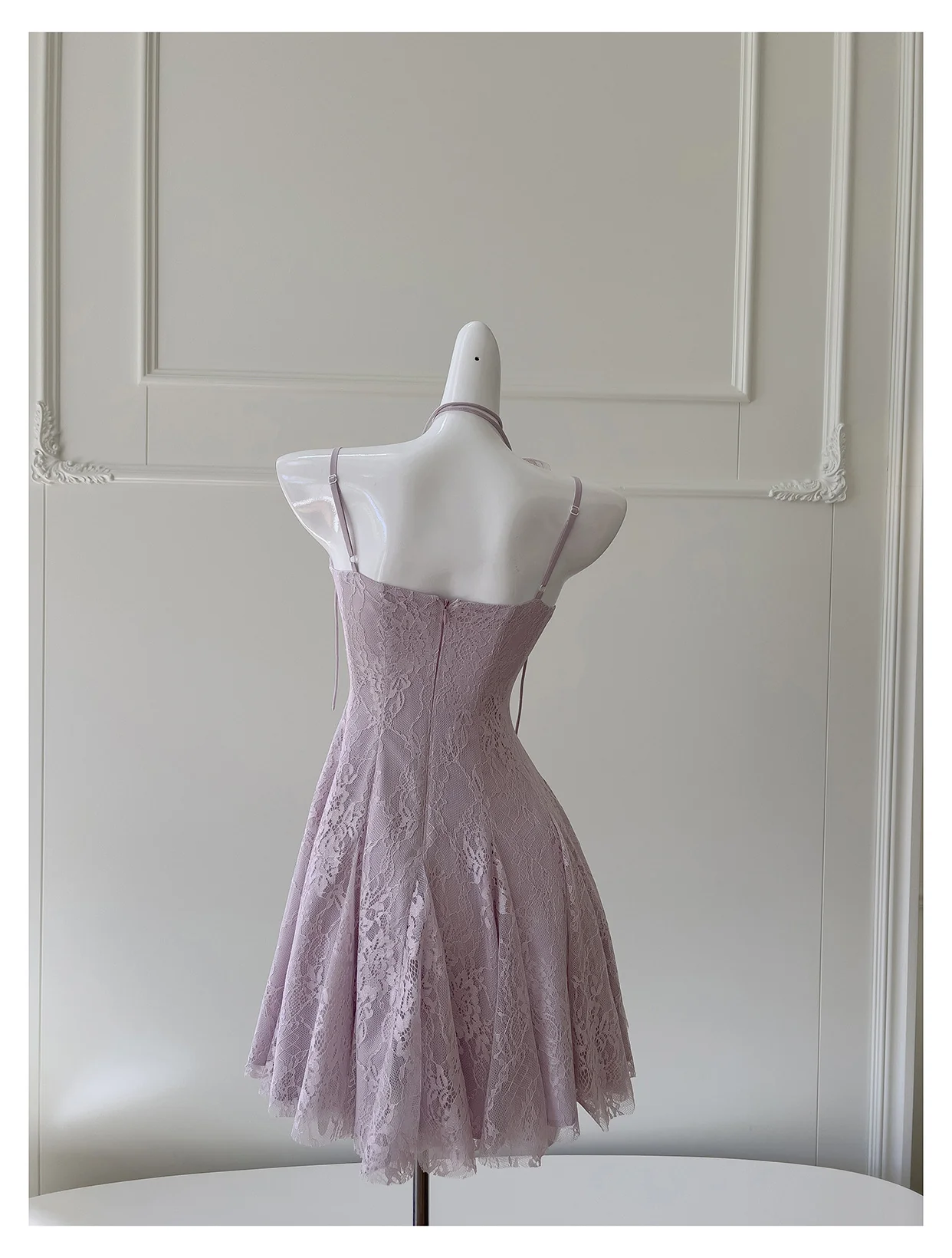 Pretty A Line Spaghetti Straps Pink Lace Short Formal Homecoming Dresses Middle School Short 21st Birthday Outfits Graduation Dress Mini Cocktail Dresses DH2303 - Deanwangkt