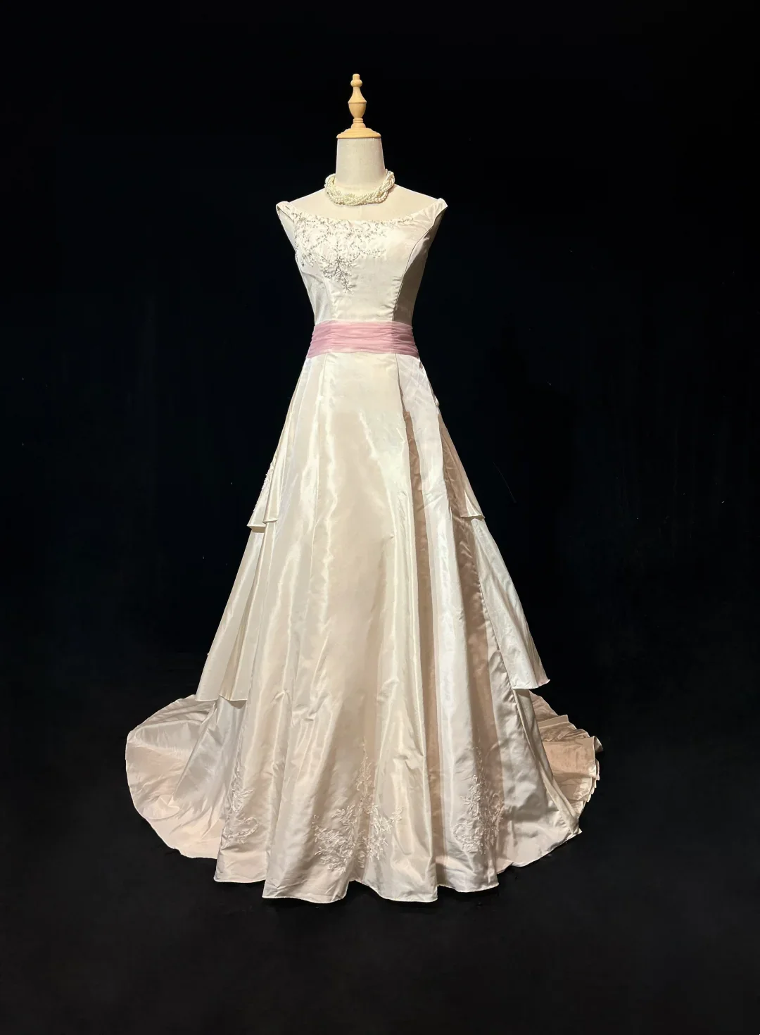 Vintage Bridal Gown 1960s Ball Gown Off The Shoulder Ivory Long Summer Autumn Wedding Dresses Elegant Bridal Gowns DH668 - Deanwangkt