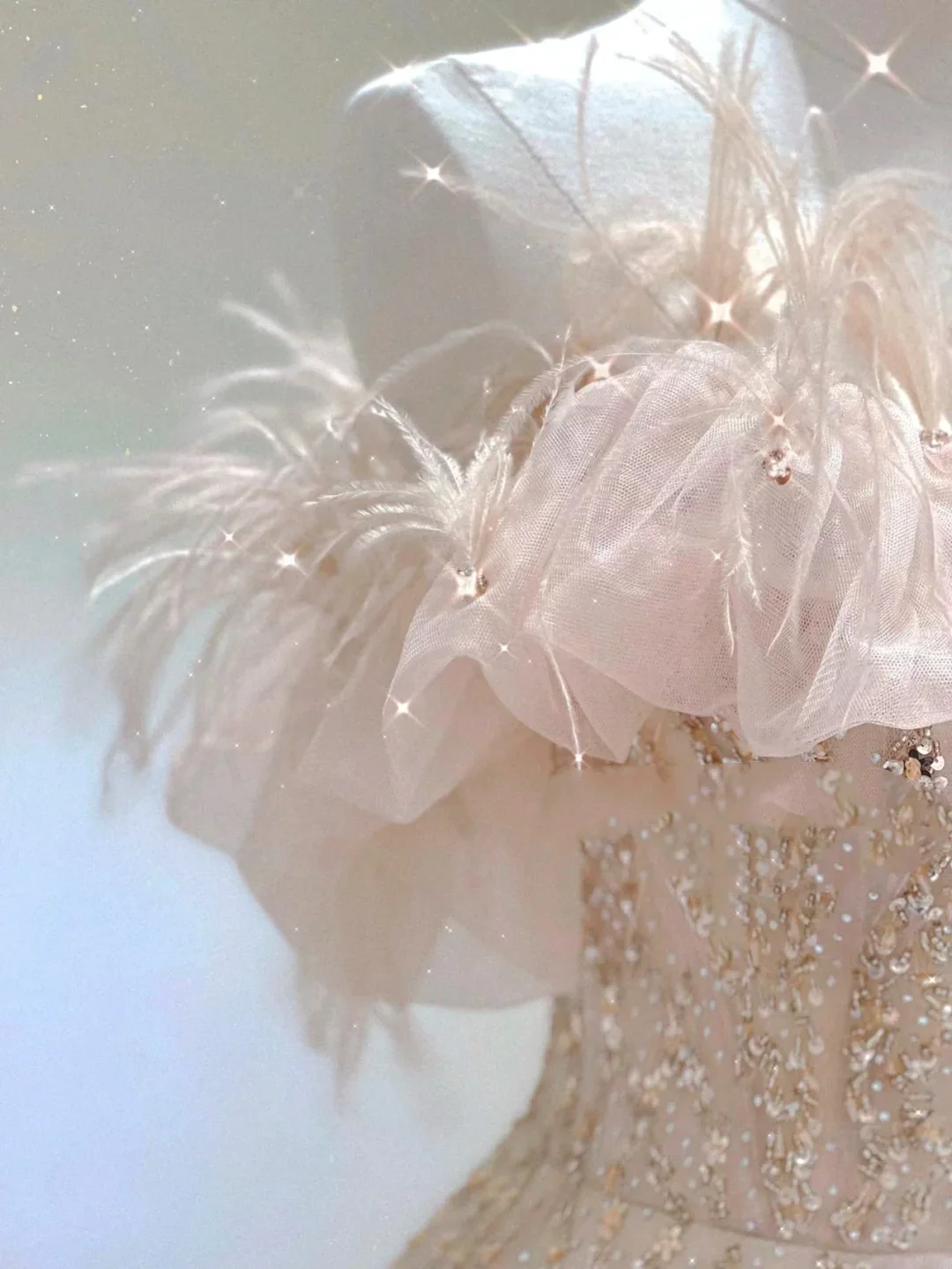 Pretty A line Off The Shoulder Sequin Pink Tulle Long Prom Dresses Evening Dresses DP341 - Deanwangkt