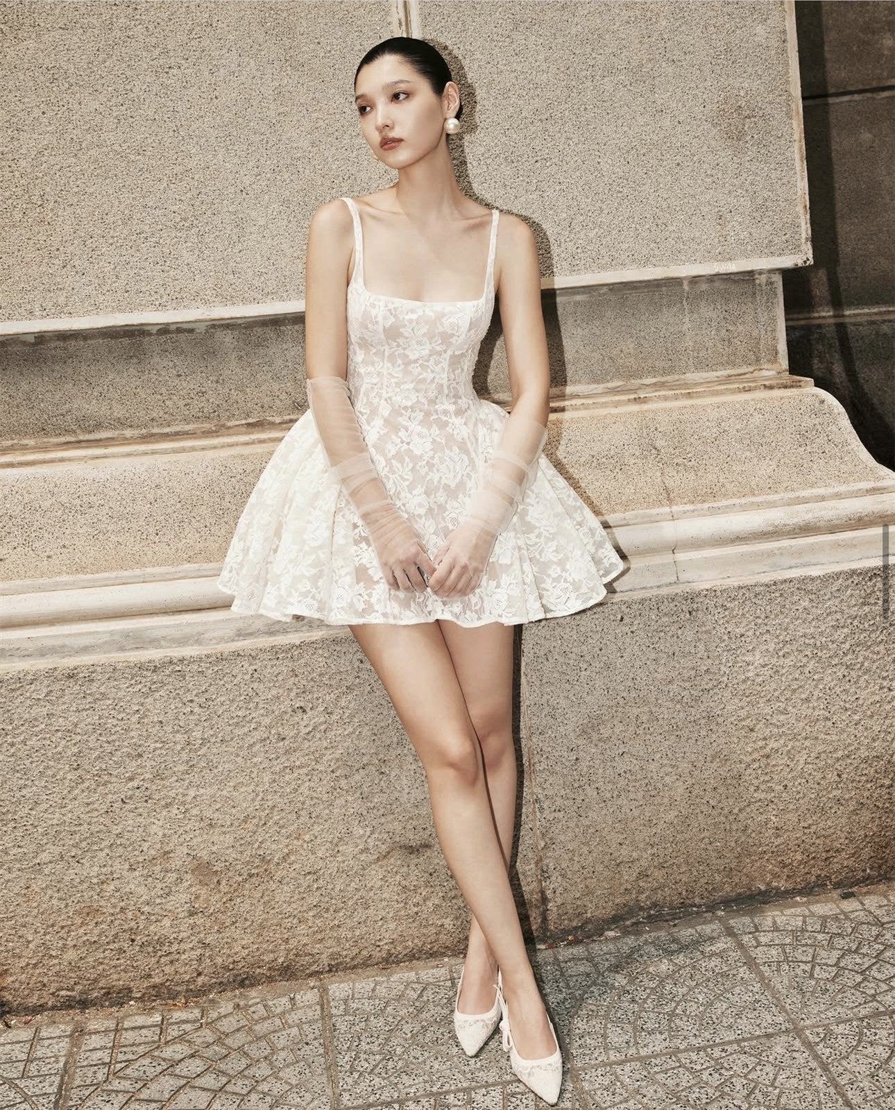 Cute Ball Gown Square Sage Green Lace Short Mini Formal 8th Grade Homecoming Dresses Middle School Cocktail Dress Hoco Outfits DH2628 - Deanwangkt