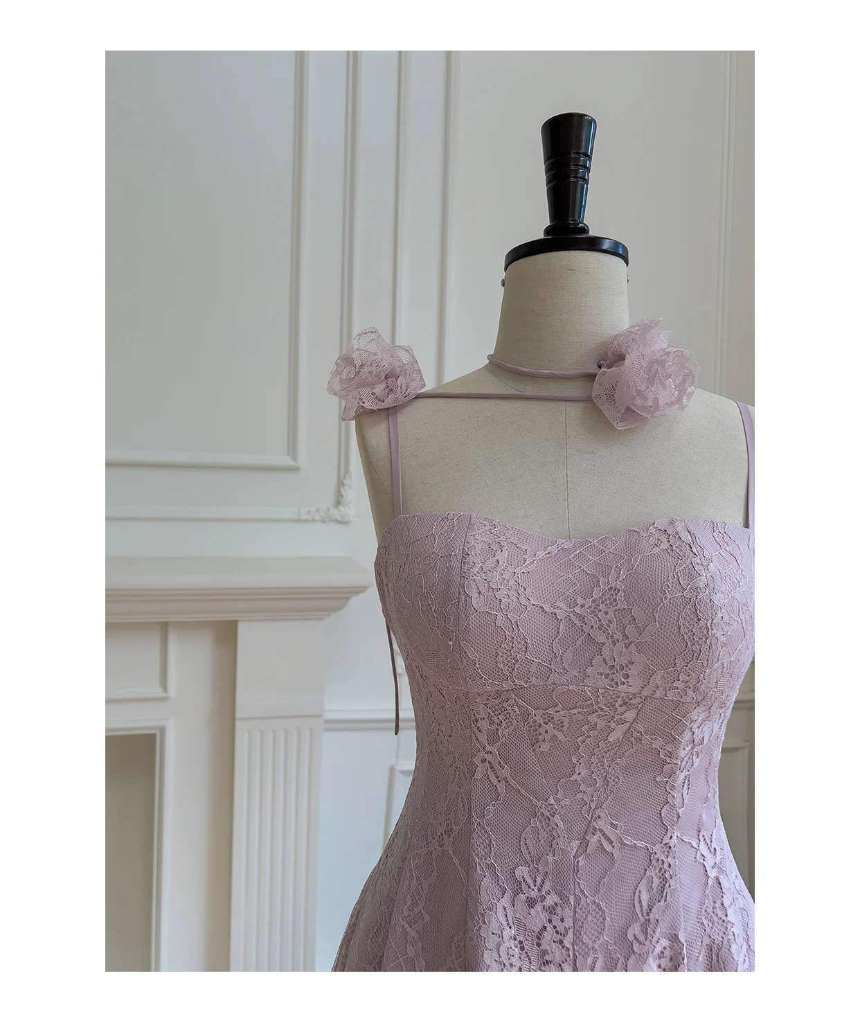 Pretty A Line Spaghetti Straps Pink Lace Short Formal Homecoming Dresses Middle School Short 21st Birthday Outfits Graduation Dress Mini Cocktail Dresses DH2303 - Deanwangkt