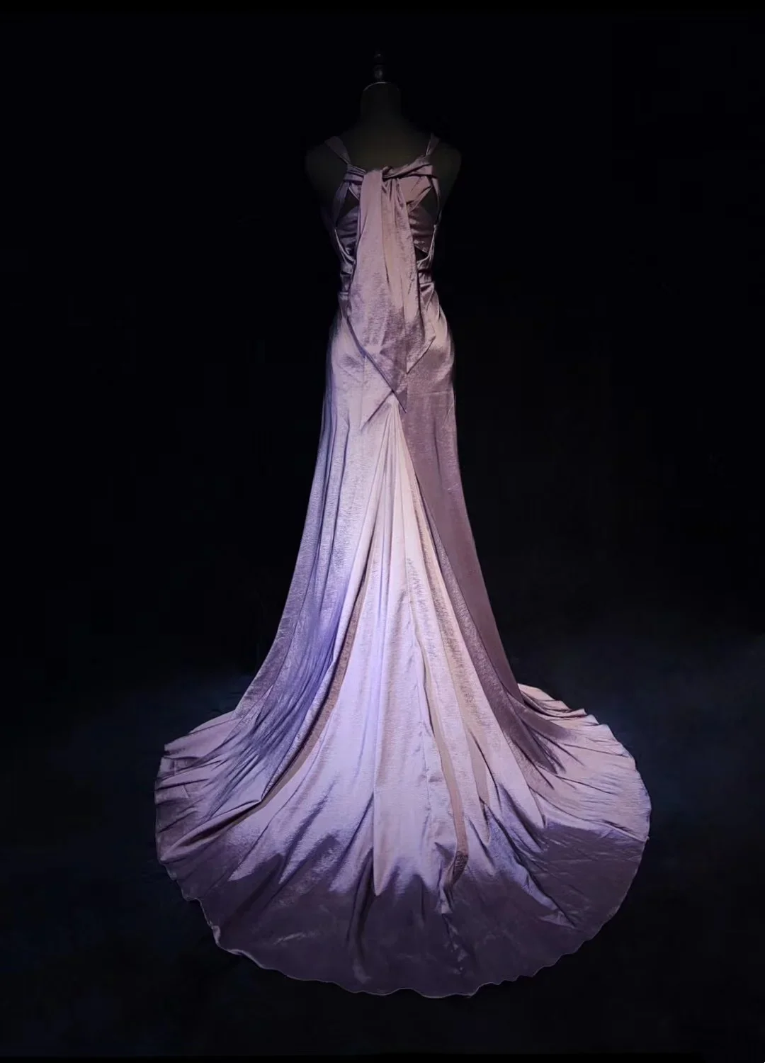 Vintage A Line V Neck Grape Sleeveless Satin Long Prom Dresses Party Dress 18th Birthday Outfits Graduation Dresses DH2652 - Deanwangkt