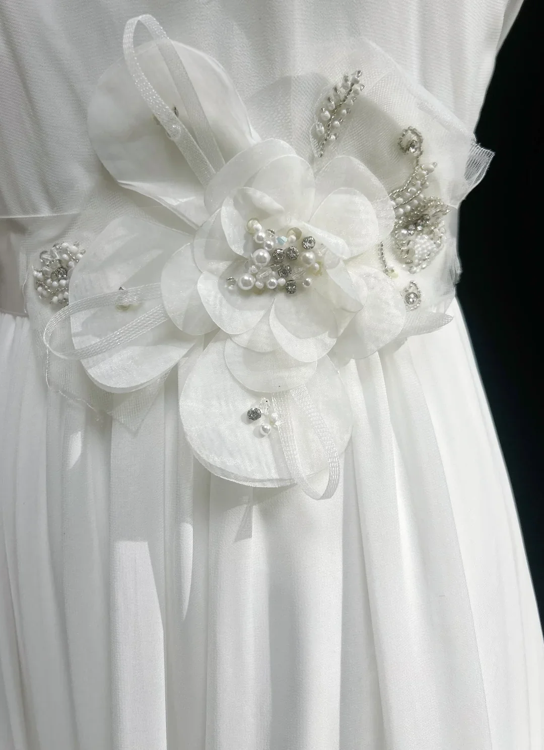 Modest Bridal Gown A line Square Neck White Short Sleeves Chiffon Wedding Dresses Timeless Brides Bridal Gowns DH1142 - Deanwangkt