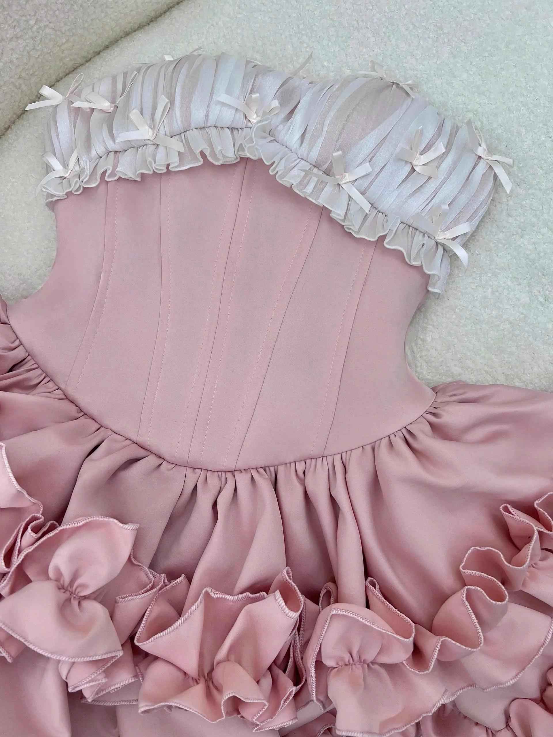 Cute Ball Gown Strapless Pink Party Dresses Short Formal Homecoming Dresses Night Chic Elegant Short Dresses Cocktail Dress 16th Birthday Outfits Hoco Dresses DH2759 - Deanwangkt