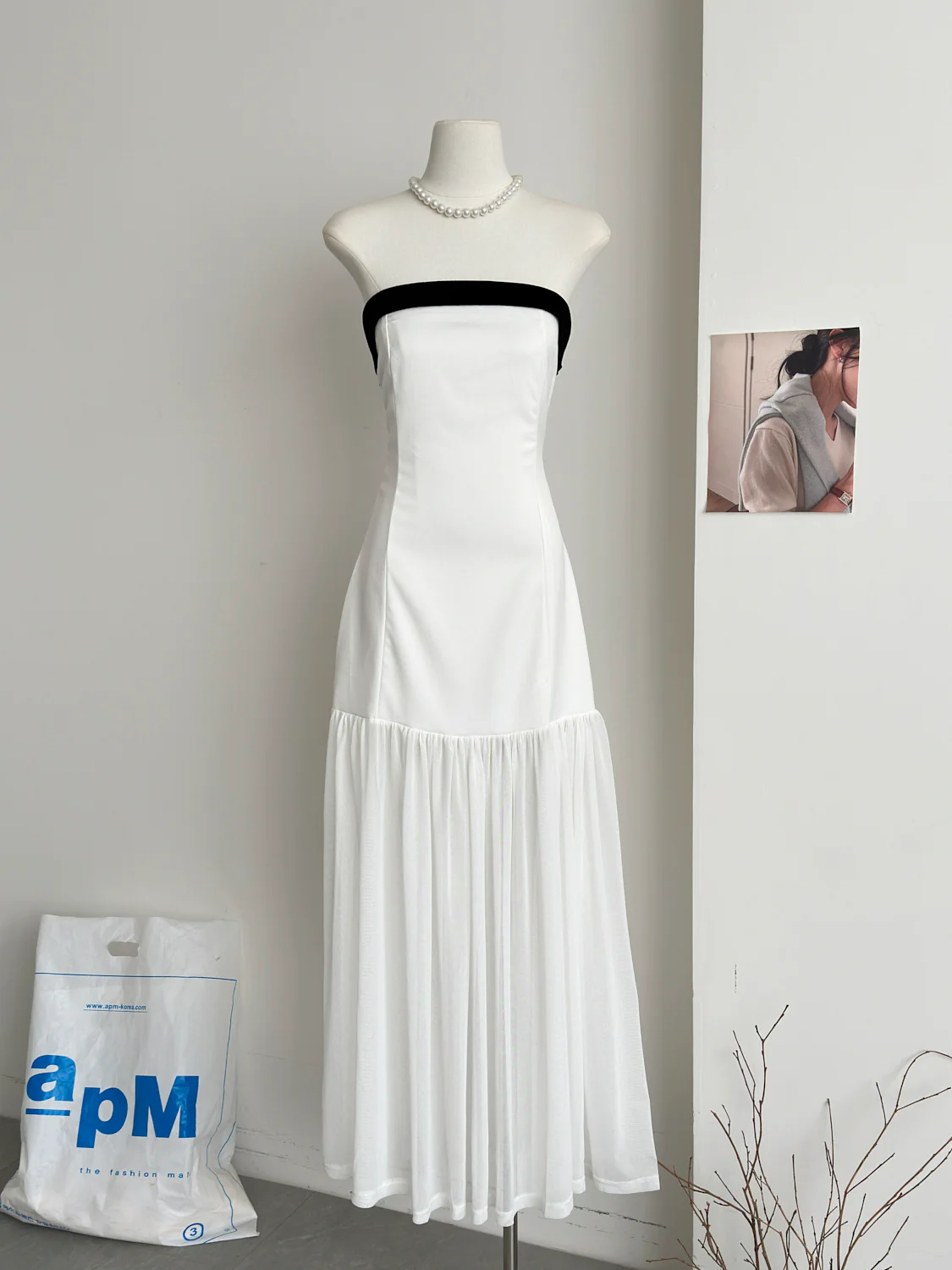Simple A line Strapless White Tulle Summer Dress Holiday Party Dress Birthday Outfits For Teens DP0153 - Deanwangkt