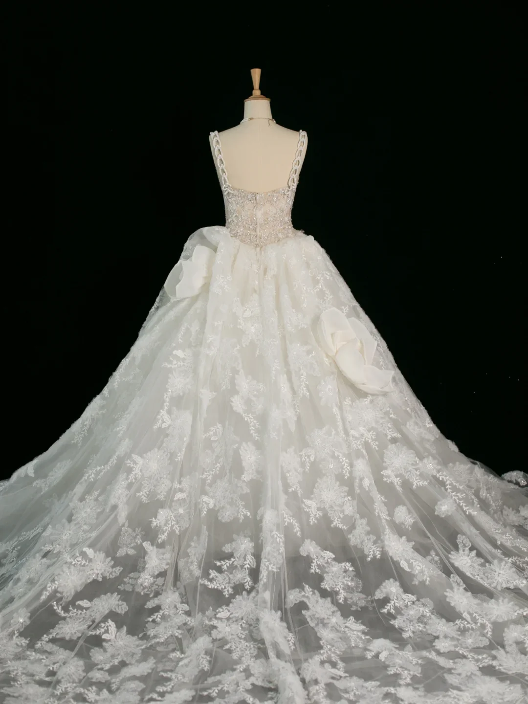 Elegant Wedding Dress Ball Gown Sweetheart Sleeveless White Lace Summer Long Wedding Dresses Bride Dress Bridal Gowns DH381 - Deanwangkt