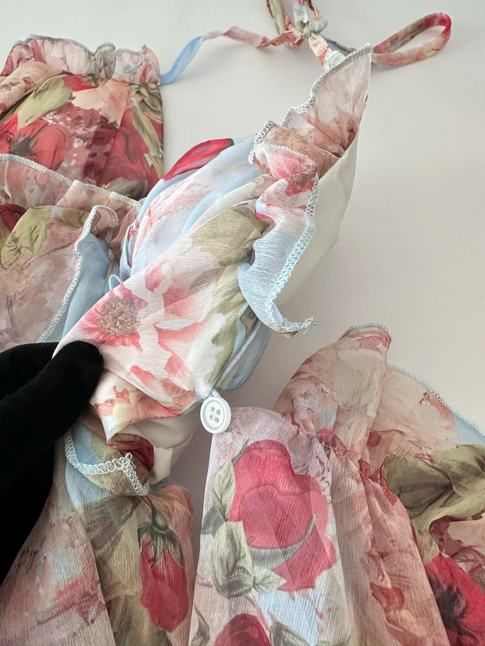 Sweet A Line Halter Pink Floral Summer Short Women Dresses DP0015 - Deanwangkt