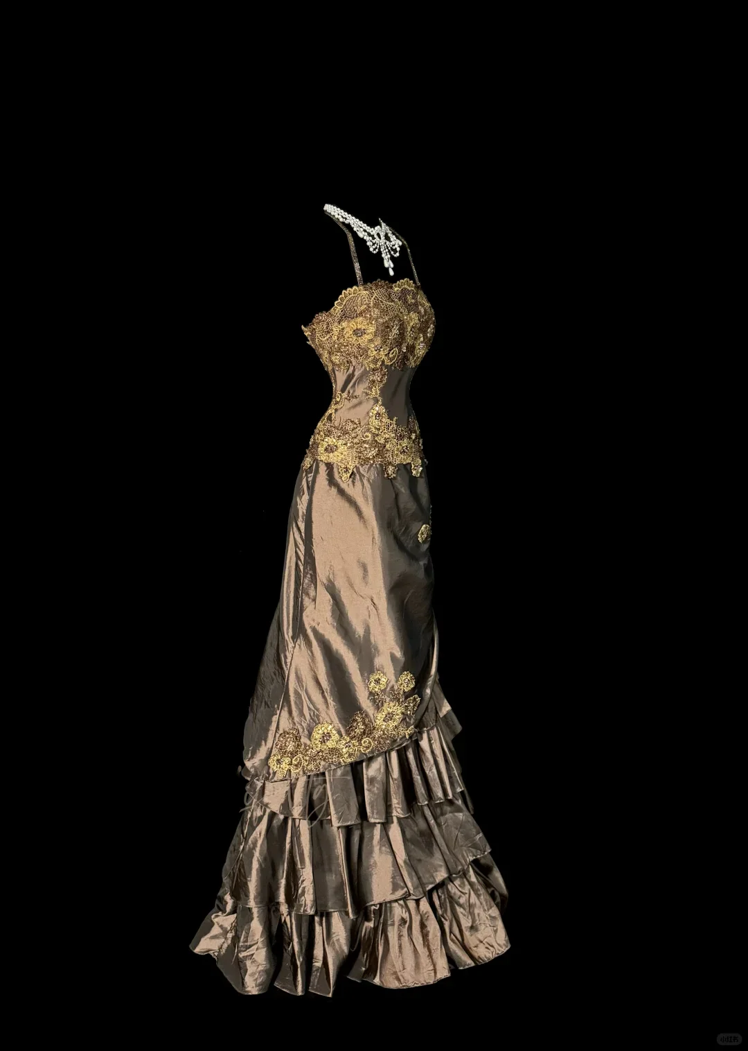 Classy Elegant Mermaid Spaghetti Straps Brown Sleeveless Long Prom Dresses H2973 - Deanwangkt