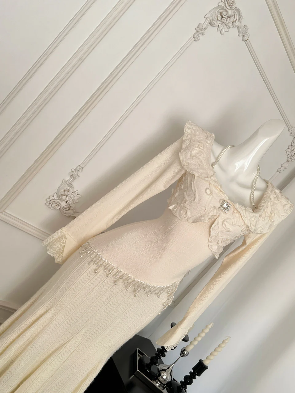 Sexy Sheath Long Sleeves Knitted Dress Holiday Party Outfits For Women DP0099 - Deanwangkt