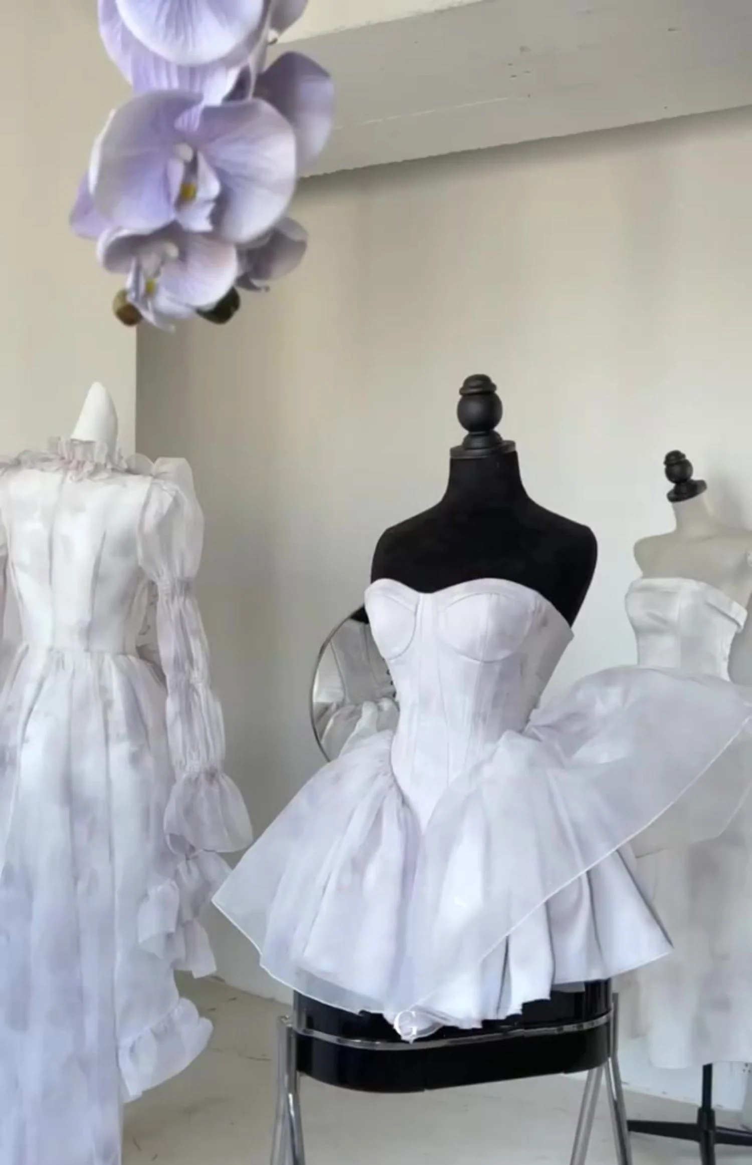 Pretty Ball Gown Short Lilac Tulle Homecoming Dress Summer Hoco Dresses Cocktail Dress For Senior Teens DP1791 - Deanwangkt