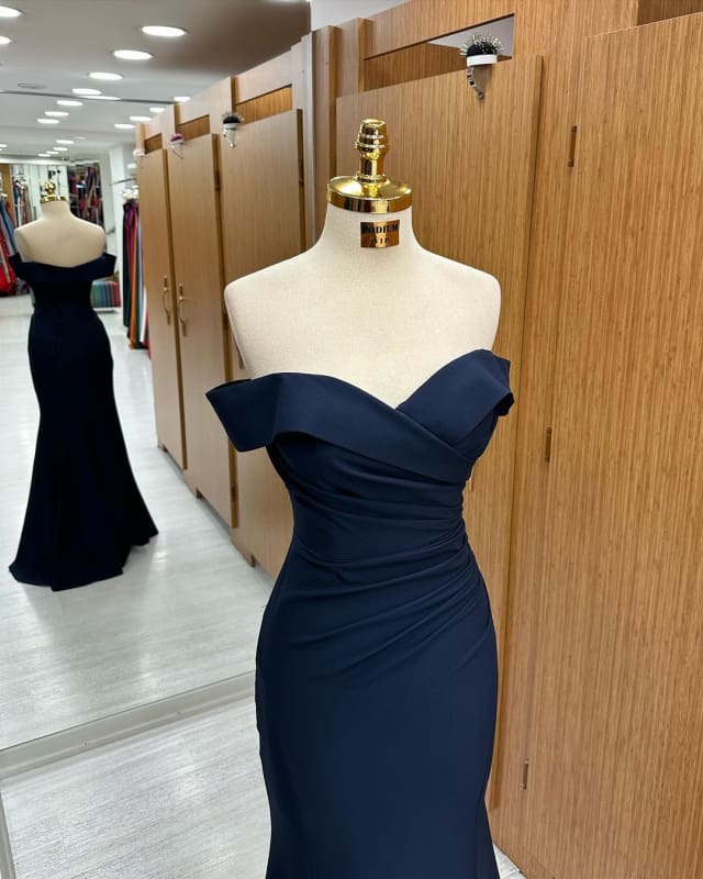 Off-the-shoulder Sweetheart Sleeveless Long Mermaid Prom Dress Evening Dresses DP297 - Deanwangkt