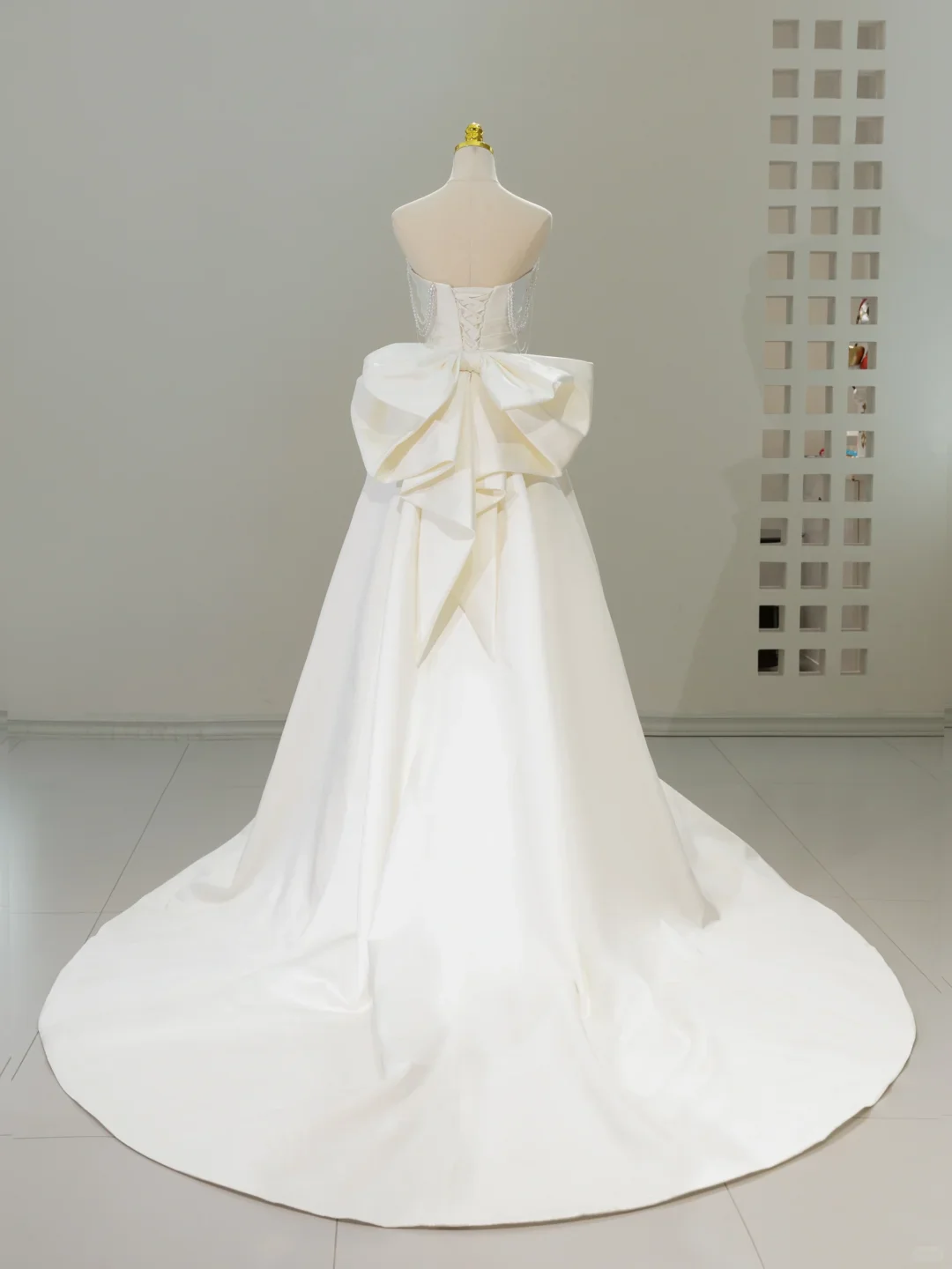 Timeless Bridal Dress Mermaid Sweetheart Satin White Long Wedding Dress Boho Wedding Dresses Modest Wedding Gowns DH2066 - Deanwangkt