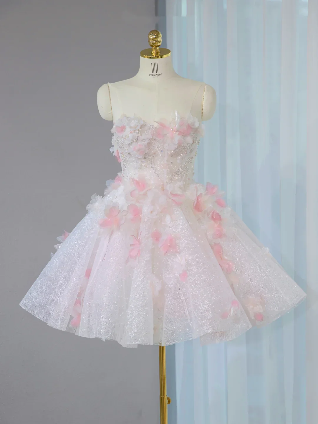 Princess Ball Gown Sweetheart Light Pink Tulle Short Mini Formal 8th Grade Homecoming Dresses Middle School Cocktail Dress Hoco Outfits DH2563 - Deanwangkt