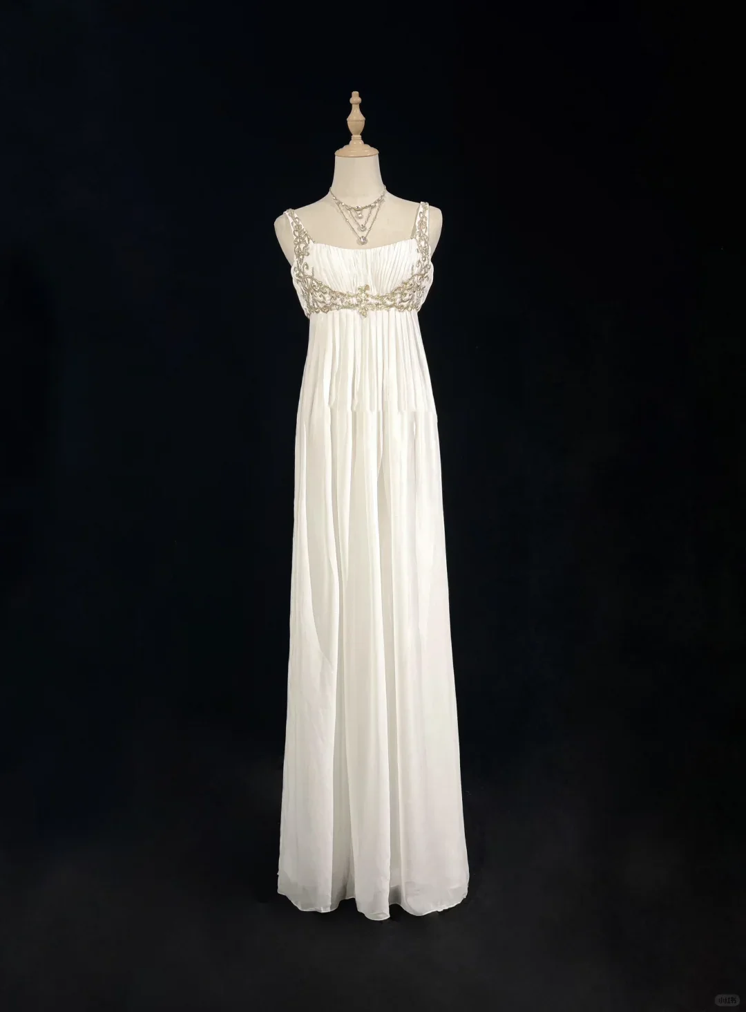 Vintage Wedding Dress 1950s 1940s A line Square Neck Chiffon White Long Wedding Dresses Bridal Gowns Brides Gown DH529 - Deanwangkt