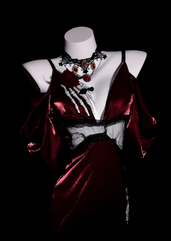 Elegant Spaghetti Strap Mermaid Long Prom Dresses Satin Burgundy Evening Dresses DP3719 - Deanwangkt