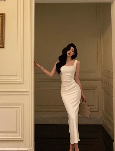 Pretty Sheath Square Neckline White 21st Birthday Dress Party Outfits Birthday Outfits For Women DP0179 - Deanwangkt