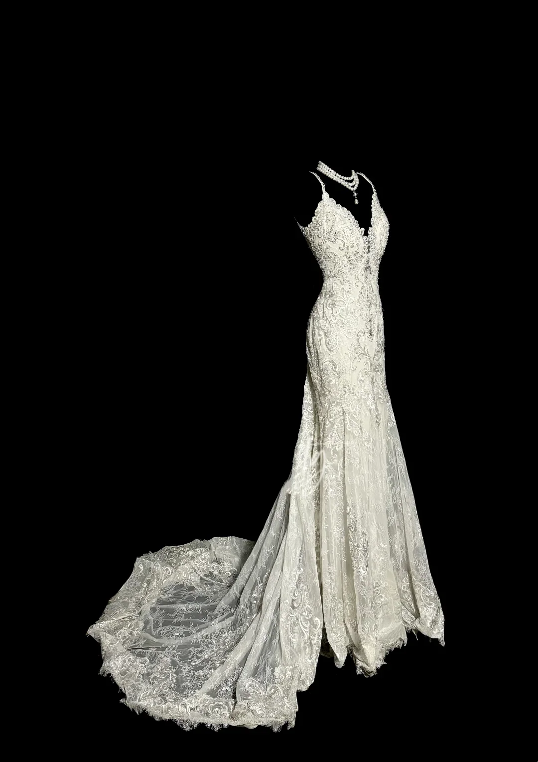 Vintage Bridal Dress Mermaid Spaghetti Straps Lace Long Wedding Dress Retro Wedding Dresses Modest Wedding Gowns W877 - Deanwangkt