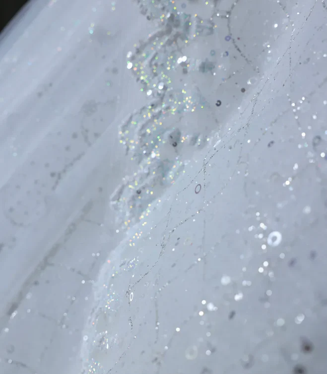 Princess Bridal Dress Ball Gown Off The Shoulder Tulle Wedding Dress With Short Sleeves Wedding Dresses Modest Wedding Gowns DH1503 - Deanwangkt