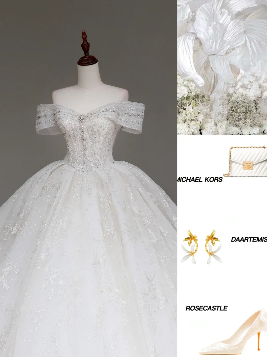 Luxury Ball Gown Wedding Dresses Off The Shoulder Short Sleeves Lace Wedding Dress With Train DP654 - Deanwangkt