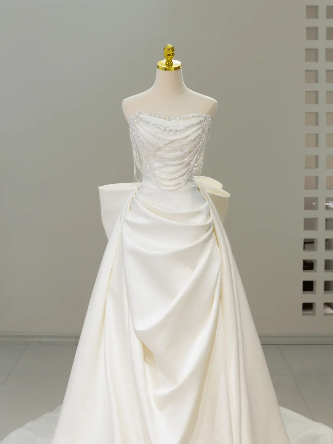 Timeless Bridal Dress Mermaid Sweetheart Satin White Long Wedding Dress Boho Wedding Dresses Modest Wedding Gowns DH2066 - Deanwangkt