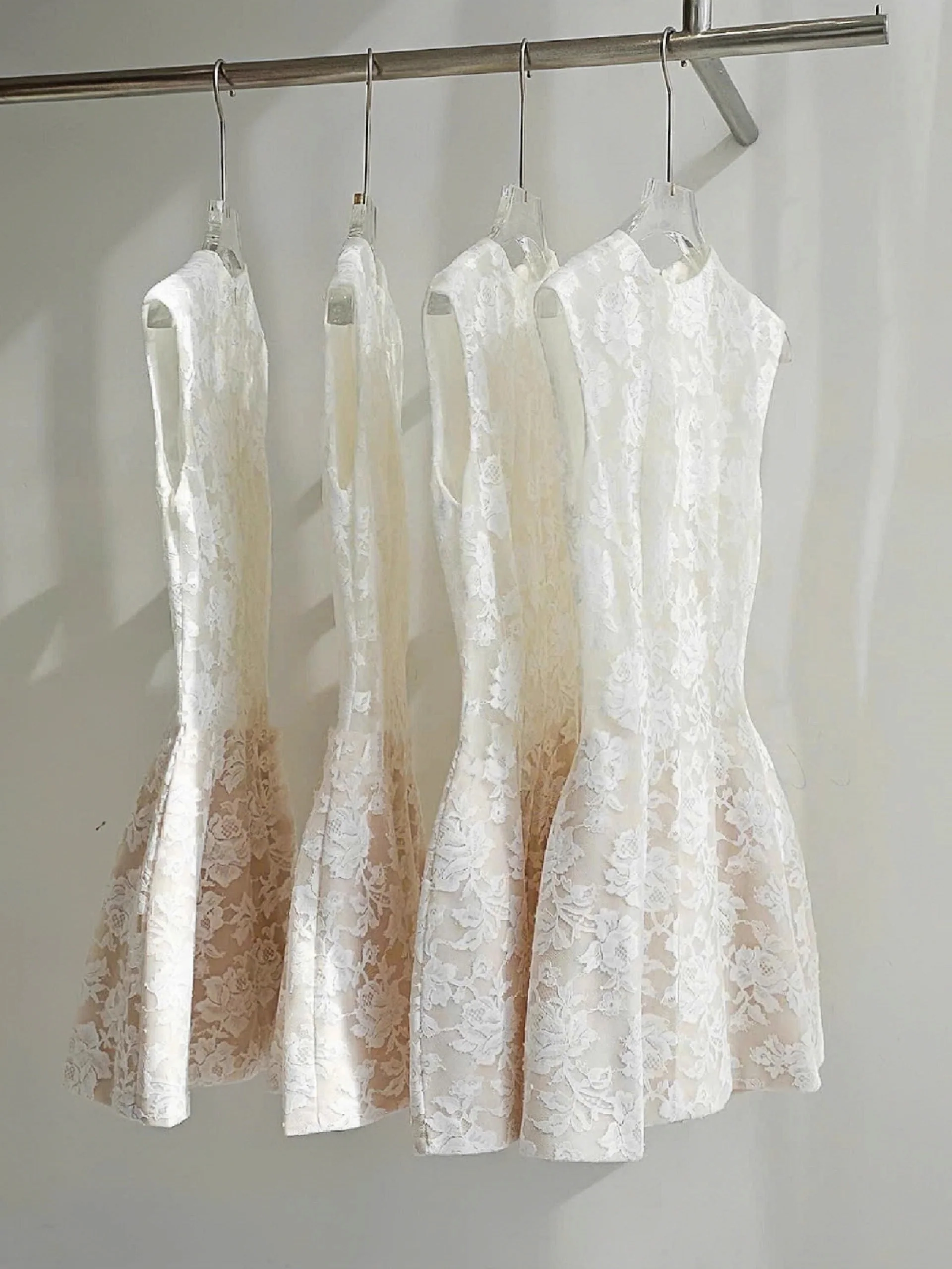 Simple A line Scoop Lace Short White Mini Formal 8th Grade Homecoming Dresses Middle School Cocktail Dress Hoco Outfits DH2634 - Deanwangkt