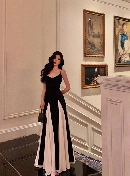 Classy A Line Spaghetti Straps Black Sleeveless 18th Birthday Dress Party Gown Birthday Outfits Birthday Dress Ideas For Women DP561 - Deanwangkt