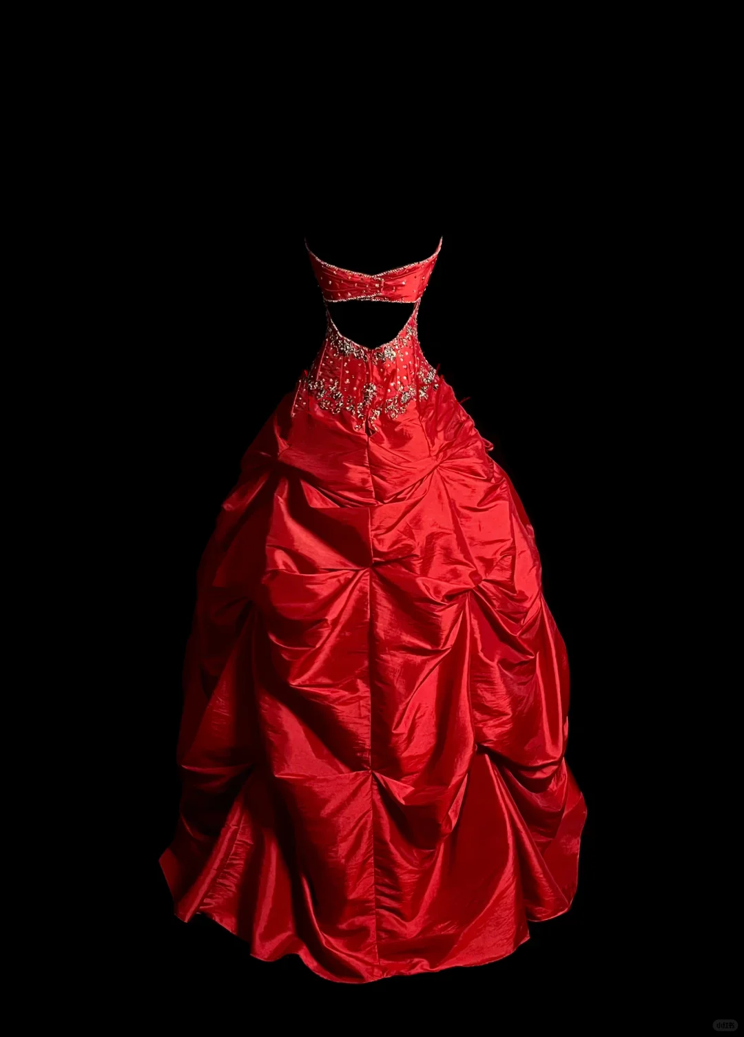 Vintage Ball Gown Sweetheart Red Ruffles Beaded Long Prom Dress Party Dress Graduation Dresses Sweet 16 Dress DP2051 - Deanwangkt