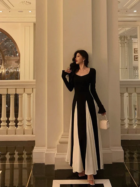 Classy A Line Square Black Sleeveless 18th Birthday Dress Party Gown Birthday Outfits Birthday Dress Ideas For Women DP562 - Deanwangkt